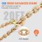 Ratchet Chain Binder with Chain 5/16-3/8 inch 7100 lbs Load Limit G80 Chain Detachable Anti-Skid Handle Tie Down Hauling Chain Binders for Flatbed Truck Trailer