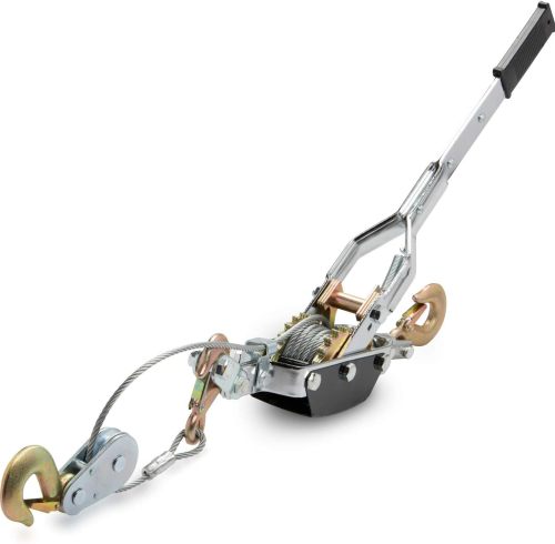 Come Along Winch 5-Ton (10,000 Lbs) Pulling Capacity 10Ft 3 Hook Heavy Duty Power Cable Come Along Tool with Dual Gears Hand Winch Cable Automotive Hoist Winch Puller Recovery Gear