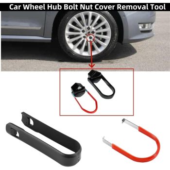 AtliFix Telescoping Lug Wrench Wheel Wrench with Storage Pouch Lug Nut Remover 1/2 Drive with 17/19mm and 21/23mm CR-V Sockets incl Lug Nut Covers Puller