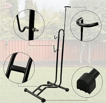 RR5648C Bike  Floor  Parking Rack Stand Adjustable Fold Bicycle Repair Rack L Shape Garage Storage Bicycle Parking Rack Bike Work Stands