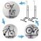 RR5648C Bike  Floor  Parking Rack Stand Adjustable Fold Bicycle Repair Rack L Shape Garage Storage Bicycle Parking Rack Bike Work Stands