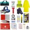ATLI Car Emergency Kit Car Safety Kit Without Jumper Cables Emergency Roadside Kit Safety Kit for Car Auto Emergency Road Kit with Reflector Vest/Headlamp Flashlight for Men, Women, Teen