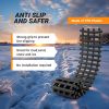 ATLI CT2102D 2PC 47.2" L Traction Tracks Mats TPR Tire Recovery Track Pad Roll Car Vehicle Tyre Traction Boards Tire Ladder Track Grabber Auto Emergency Traction