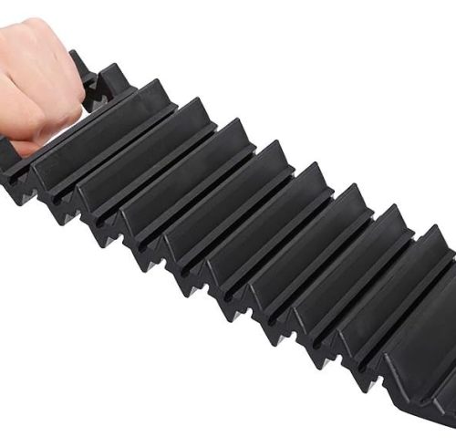 ATLI CT2106 2PCS Car Wheel Antiskid Pad, Nonslip Emergency Tire Traction Mat Plate for Snow Mud Ice Sand Universal