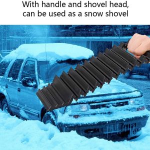 ATLI CT2106 2PCS Car Wheel Antiskid Pad, Nonslip Emergency Tire Traction Mat Plate for Snow Mud Ice Sand Universal