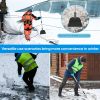 ATLI AT-504 54 Inch Snow Shovel Steel Flat Shovel with Gardening Gloves Gardening Scraper Shovel Outdoor Spade Tool Snow Ice Chopper with Adjustable Handle