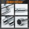 Folding Lug Wrench 4 Way,14-Inch SAE + Metric Tire Cross Wrench Universal and Foldable Wheel Wrench for Car,Trucks