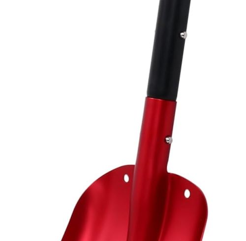 ATLI AT-505 Snow Shovel Ice Scraper Shovel Car Snow Removing Winter Shovel Car Ice Scraper Snow Kit Deicing Shovels Automobile Ice Shovels Ice Removing Shovel Aluminum Alloy Red Parliky