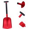 ATLI AT-505 Snow Shovel Ice Scraper Shovel Car Snow Removing Winter Shovel Car Ice Scraper Snow Kit Deicing Shovels Automobile Ice Shovels Ice Removing Shovel Aluminum Alloy Red Parliky