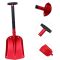 ATLI AT-505 Snow Shovel Ice Scraper Shovel Car Snow Removing Winter Shovel Car Ice Scraper Snow Kit Deicing Shovels Automobile Ice Shovels Ice Removing Shovel Aluminum Alloy Red Parliky