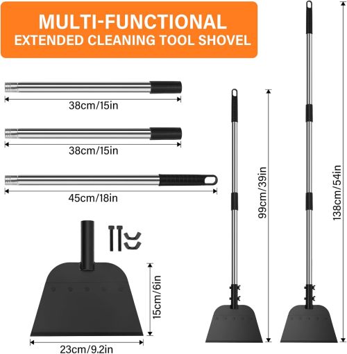 56" Snow Shovel Ice Chopper and Scraper for Clearing Snow and Ice from Driveways Walkways and Roads Also Suitable for Lawn Edging and Weeding in Gardens