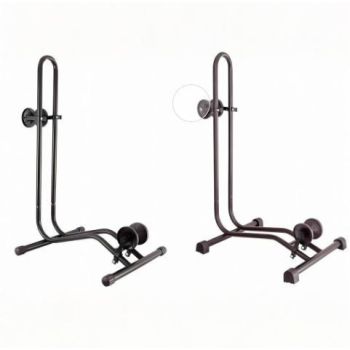 RR5648D L Shape Bicycle Floor Parking Stand Indoor Outdoor Garage Storage Gravity Bike Rack