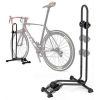 RR5648D L Shape Bicycle Floor Parking Stand Indoor Outdoor Garage Storage Gravity Bike Rack