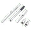 ATLIFIX 23" Heavy Duty Universal Extended Lug Wrench, 4 Way Lug Nut Wrench with 17/19/21/23mm Sockets, Folding Type Tire Iron Remover, Tire Change Kit, Wheel Wrench, Telescopic & Detachable Design