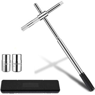 ATLIFIX 23" Universal Extended Lug Wrench, 4 Way Tire Iron Nut Wrench Set with Storage Box and Standard Lug Nut Remover TIRE WRENCH
