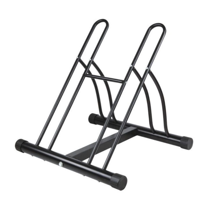 RR5655 Durable Steel Bike Rack Standing Parking Garage Storage Floor Stand Bicycle Double Rack