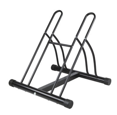 RR5655 Durable Steel Bike Rack Standing Parking Garage Storage Floor Stand Bicycle Double Rack