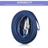 Atli Heavy Duty Nylon Tow Strap with Hooks, 2Pack 2Inch x 13Ft Recovery Rope 10,000LBS Heavy Duty Towing Rope for Towing Vehicles in Roadside Emergency,Blue