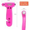 Car Safety Hammer for Teen Boy and Men's Gifts, Blue Three-in-One Emergency Escape Tool with Window Breaker and Seat Belt Cutter, Safety Emergency Car Escape Tool for Family and Children