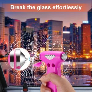 Car Safety Hammer for Teen Boy and Men's Gifts, Blue Three-in-One Emergency Escape Tool with Window Breaker and Seat Belt Cutter, Safety Emergency Car Escape Tool for Family and Children