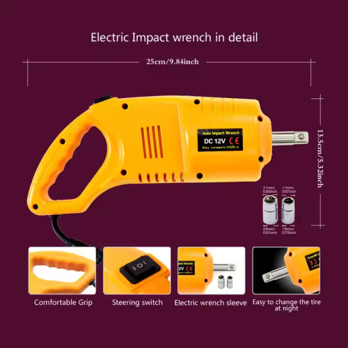 Atlifix ATEW-350 12V 480N.M Mini Type Electric Impact Wrench for Tyre Repair Car Repair Tool Electric Torque Tool air gun