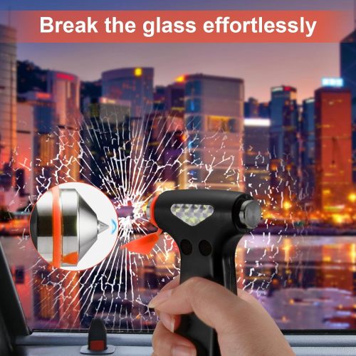 Car Safety Hammer for Teen Boy and Men's Gifts, Blue Three-in-One Emergency Escape Tool with Window Breaker and Seat Belt Cutter, Safety Emergency Car Escape Tool for Family and Children