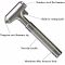Premium Car Glass Breaker with Seat Belt Cutter - Automotive Safety Hammer Emergecy Escape Tool Car Autoaccessory Metal Window Hammer, Vehicle Hard Aluminium Alloy Head Design