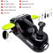 AtliFix ATFX-1551 12v DC Electric Hydraulic Jack and Wrench tools kit Tire Pump and LED Flashlight 3 in 1 Set Electric Car Jack