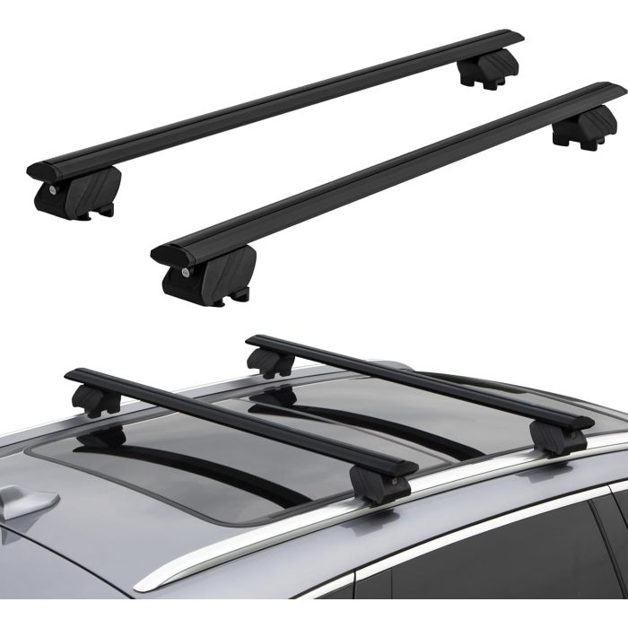 RR1226 Lockable Aluminum Cargo Rooftop Crossbars Set
