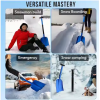 ATLI AT-1505K Snow Shovel for Car, 32" Lightweight Aluminum Car Snow Shovel, Detachable 3-Piece Foldable Shovel