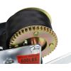 600lbs/272kg Hand Winch Heavy Duty Hand Crank Gear Winch Polyester Strap with Hook for ATV Boat Trailer Marine