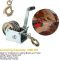 800lbs Capacity Heavy Duty Hand Winch, Crank Strap Gear Boat Winch with 26FT Steel Cable and Hook, Manual Lifting Winches for Boat Trailer ATV or Shop Crane, Small Hoist for Deer Feeder