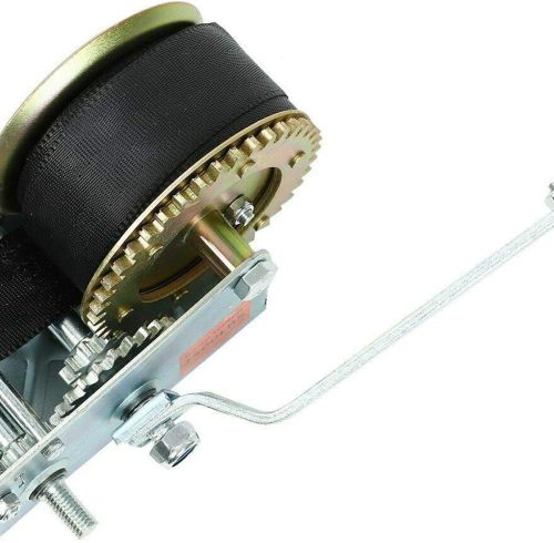 2500lbs Hand Winch Heavy Duty Boat Trailer Winch Two-way Ratchet Gear Manual Winch Hand Crank Crane Weight Pulling for ATV Truck Towing Rope Winch