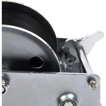 1200lbs Hand Winch Heavy Duty Boat Trailer Winch Two-way Ratchet Gear Manual Winch Hand Crank Crane Weight Pulling for ATV Truck Towing Rope Winch