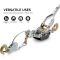 Come Along Winch, 5-Ton (10,000 Lbs) Pulling Capacity, 10Ft, 3 Hook, Heavy Duty Power Cable Come Along Tool with Dual Gears, Hand Winch Cable, Automotive Hoist Winch Puller, Recovery Gear