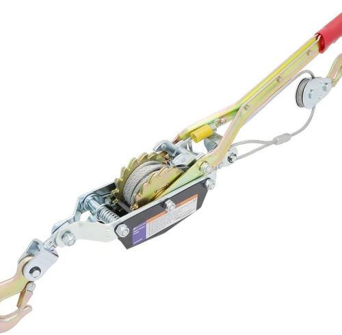 Come Along Winch, 5-Ton (10,000 Lbs) Pulling Capacity, 10Ft, 3 Hook, Heavy Duty Power Cable Come Along Tool with Dual Gears, Hand Winch Cable, Automotive Hoist Winch Puller, Recovery Gear