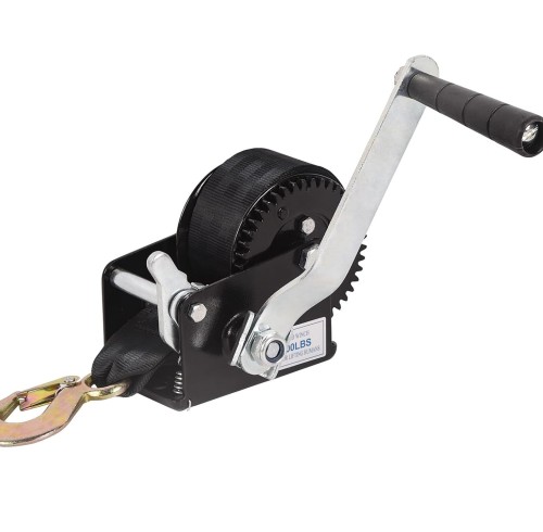 Hand Winch Boat Trailer Winch Heavy Duty Hook with 33ft Steel Cable Ratchet Manual Operated Winch for Trailers ATV UTV Boat Marine
