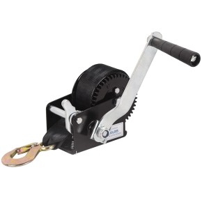 Hand Winch Boat Trailer Winch Heavy Duty Hook with 33ft Steel Cable Ratchet Manual Operated Winch for Trailers ATV UTV Boat Marine