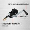 Hand Winch Boat Trailer Winch Heavy Duty Hook with 33ft Steel Cable Ratchet Manual Operated Winch for Trailers ATV UTV Boat Marine