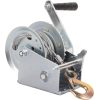 Hand Winch Boat Trailer Winch 1200lbs Heavy Duty Hook with 33ft Steel Cable Hand Crank Winch, Two Way Ratchet Boat Winch for Trailer Truck ATV Boat Marine