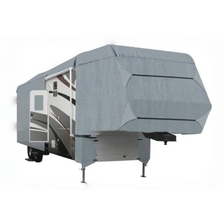 The 5th Wheel RV Cover Reinforced Windproof Side-Straps Anti-UV Water-Resistance Cover