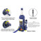 ATLIFIX 2T-50T Ton Double Ram Bottle Jack  Hydraulic Welded Bottle Jack Car Jack
