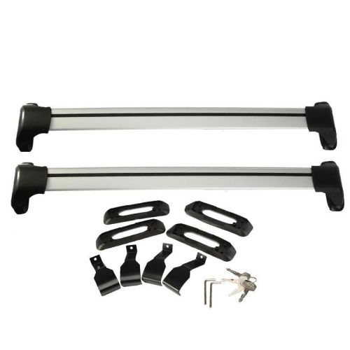 RR1280 Adjustable Lockable Luggage Rack Bars Fits Most Vehicles Without Side Rails