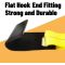Flat Hook Ratchet Straps,4 Pack Heavy Duty Tie Down Straps 2