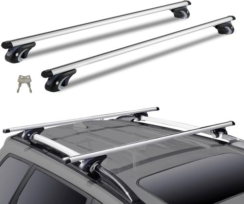 RR1245 Aero Aluminum Universal Crossbars Roof Rack with Existing Raised Side Rails