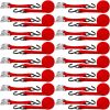 16 Pcs Tie Down Straps 1763lbs Break Strength Securing Straps 1'' x 15 ft Cambuckle Tie Downs with S Hook Cargo Strap for Motorcycle, Kayak, Car, Truck, Boat Moving, Securing Cargo