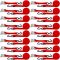 16 Pcs Tie Down Straps 1763lbs Break Strength Securing Straps 1'' x 15 ft Cambuckle Tie Downs with S Hook Cargo Strap for Motorcycle, Kayak, Car, Truck, Boat Moving, Securing Cargo