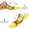 4 Pack 2 Inch Ratchet Straps Heavy Duty 20ft Tie Down Straps Ratchet with Double J Hook, 10000 LBS Break Strength, Cargo Ratchet Straps for Moving, Truck, Trailers, Motorcycles, Kayaks, Car Roof