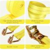 4 Pack 2 Inch Ratchet Straps Heavy Duty 20ft Tie Down Straps Ratchet with Double J Hook, 10000 LBS Break Strength, Cargo Ratchet Straps for Moving, Truck, Trailers, Motorcycles, Kayaks, Car Roof