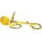 Two 2-in. X 27-Ft. Heavy-Duty Ratchet Straps with Chain Ends and Grab Hooks, 10,000 Lbs. Break Strength Chain TieDowns